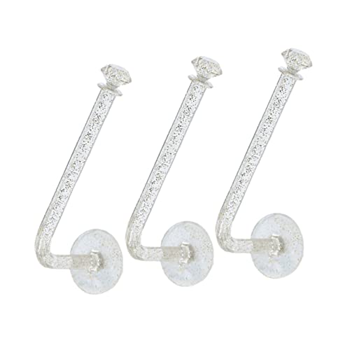 JECOMPRIS 3pcs Hair Tie Wall Mount Rack Hair Band Storage Holder Ponytail Holders Organizer Display Rack