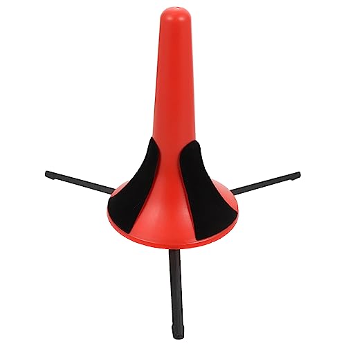 SUPVOX Detachable Folding Trumpet Stand with Metal Tripod for Wind Instrument Accessories Red Lightweight and Scratch Design for Musicians and Performers