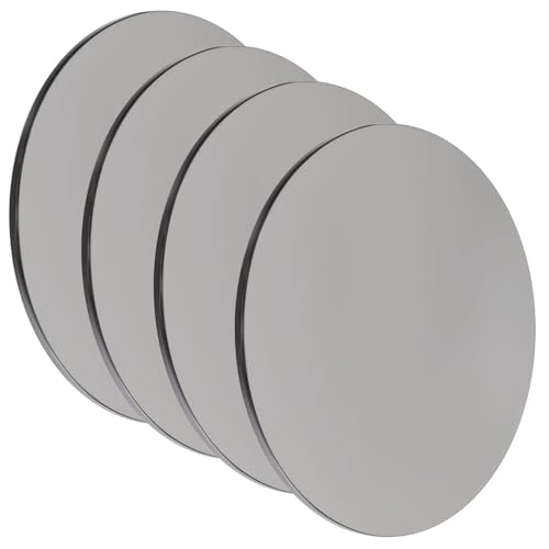 Image of Steel Plate Sheet 1 /8 inch x 4 inch Diameter Round Weldable 4 Pcs A36 Steel Sheet Metal Base Plate Disk for Construction (4 in, 4 Pcs)
