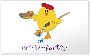 CafePress Artsy Fartsy Sticker Rectangle Bumper Sticker Car Decal