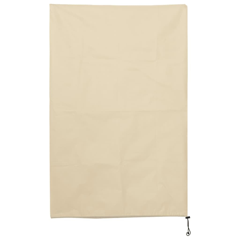 Wintervlies Pflanzenhüllen mit Kordelzug, 4 Stück 70 g/m² 0,8 x 1,2 m Vliesstoff, Beige Frostschutz für Gewächshaus Balkon Terrasse Outdoor Pflanzenpflege