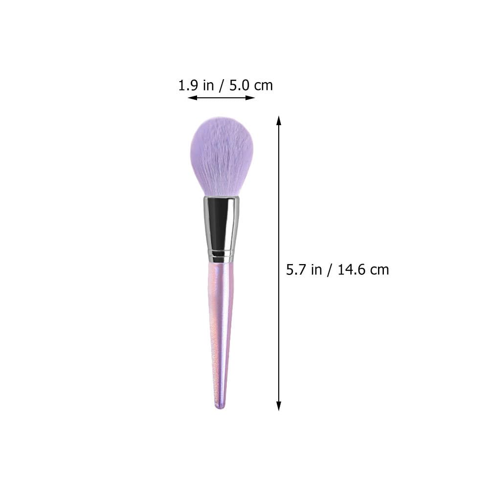 minkissy 10Pcs Purple Makeup Brush Set, Soft Synthetic Fiber Brushes for Foundation Powder, Blush - Image 2