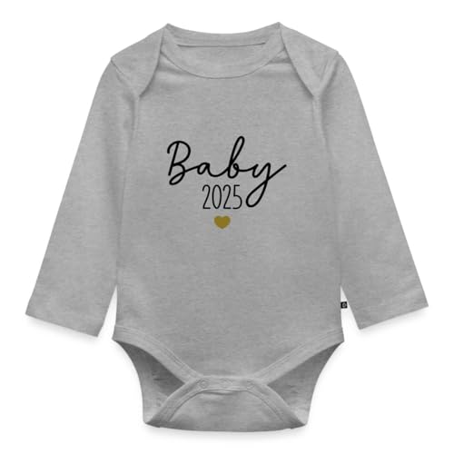 Cadeau futurs parents : body manches longues bébé bio pour annonce de la grossesse