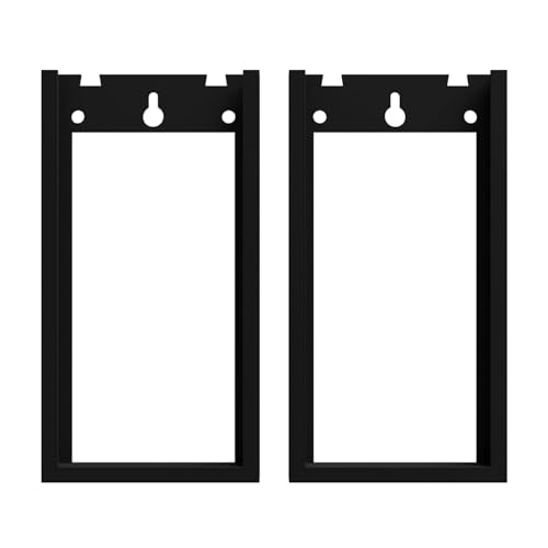 Image of Hot Wheels Compatible Display System | Black | Modular Wall Hanger for Regular & Premium Carded 1:64 Diecast Cars | Expandable Wall Mount Organizer (Base Pack [ Base 2Pcs ])