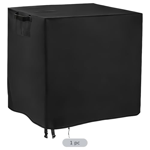 Funda protectora de mesa exterior rectangular negra de 48 pulgadas Oxford 210D 6