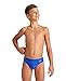 ARENA Slip Nuoto da Bambino Linear Serigraphy, Neon Blue-martinica, 12 Anni (004746)