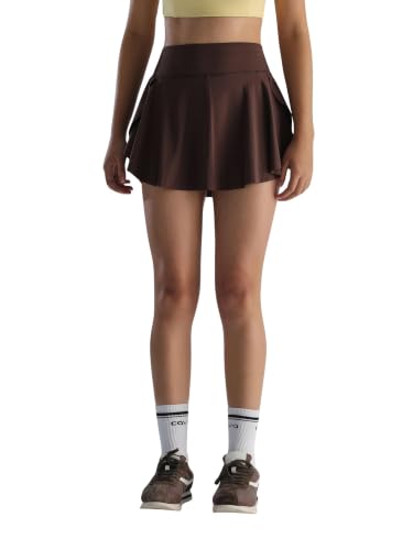 Image of CAVA Swirl Tennis Skorts for Women | Built-in Shorts, Moisture-Wicking, Stretchable, Pockets, Twirl-Friendly Design | Active Skirt for Sports