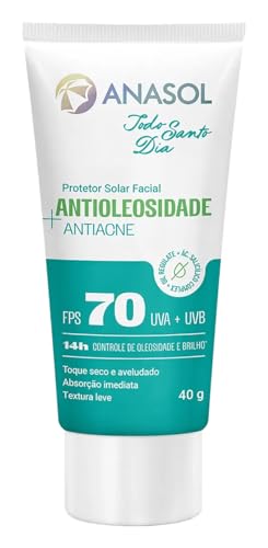 Protetor Solar Facial Anasol Antioleosidade Antiacne TSD FPS 70-40g