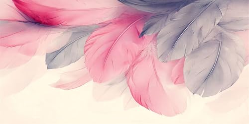Diamond Painting Gris et Rose 90x180cm | Grand Kit Broderie Diamant Complet