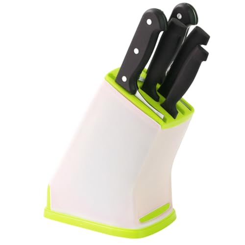 Almacenamiento de utensilios - Bloque de cuchillo, goteo | Soporte de cocina compacto para cubiertos, soporte para cucharas, tenedores, cuchillas, estante de ahorro de espacio para plano de trav