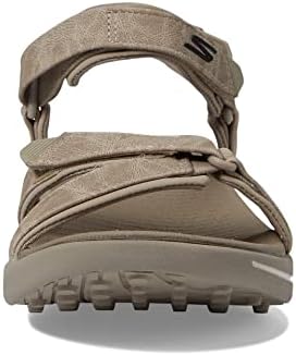 Skechers Women's Arch Fit Spikeless Golf Sandal Sneaker, Taupe, 7 | Image 1