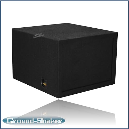 Image of 30HZ Reinforced Competition Single Ported Sub Box Sub Woofer Enclosure Speaker Box Car Audio Subwoofer Ground Shaker Box Ground-Shaker (Black, 15 inch)