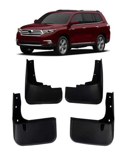 Bavettes pour auto compatibles avec Toyota Highlander 2011 2012 2013 | Garde-boue - 6