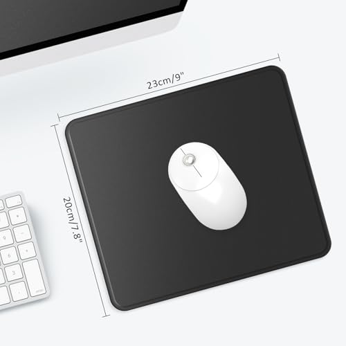 Image of eulps Mouse Pad with Stitched Edge, Multiple Patterns Computer Mouse Pads with Non-Slip Rubber Base, Washable Cloth Mousepad, for Gaming, Laptop, PC (Graphite)