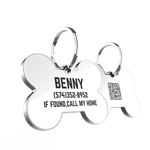 DISONTAG Medaille Chien,étiquette Chien,Personnalisé Chien,médaille Chien Personnalisé,texte personnalisé, Affichage d'informations Unique | Modifiable Cover