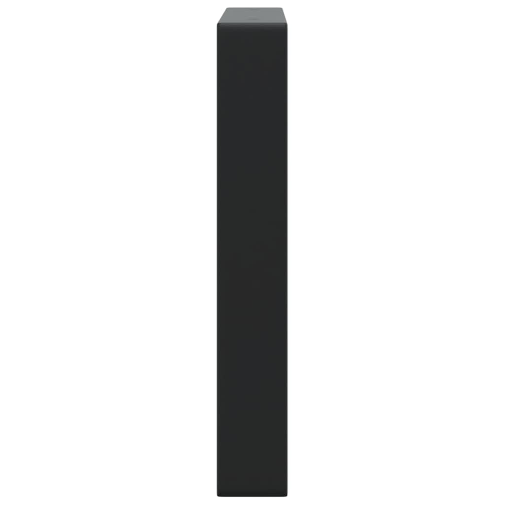 Soportes para lavabo (2 piezas, acero rectangular, negro, para cuarto de baño, 340072722)