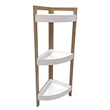 ROCKING GIFTS Estantería Rinconera Madera 3 Estantes 77x23 cm Organización Espacio Ahorro Muebles