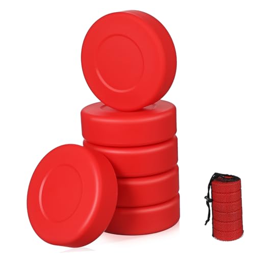 BESPORTBLE Hockey Balls 6 Pack Soft Hockey Portable Foam Bright Colors Fun Activity