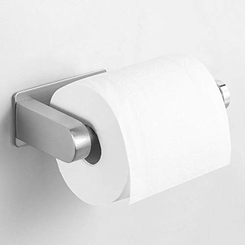 Preisvergleich Produktbild Toilettenpapierhalter Ohne Bohren, Selbstklebend Toilettenpapierrollenhalter Edelstahl Klopapierhalter Wc Halter Rollenhalter Klorollenhalter Papierhalter für Küche und Badzimmer