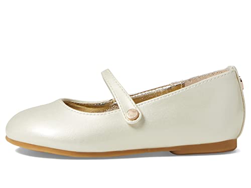 NINA Girl's Fernanda (Toddler/Little Kid/Big Kid) Ivory Liquid Patent 4 Big Kid M4