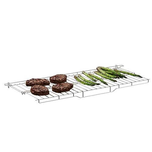 Image of SafBbcue 66044 Warming Rack Upgrade Genesis II 300 Replacement for Genesis II E310 E315 E325 E330 S310 S-335 S345 Grill Parts Duble Warming Grates for Weber 61000001 61016201