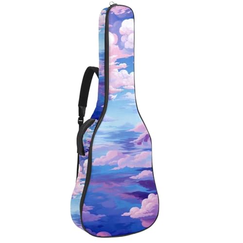 Sac pour guitare acoustique idéal pour voyager sous la pluie avec ses poches