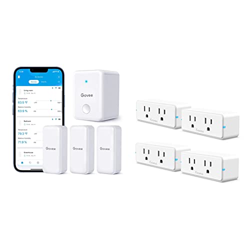 Govee Smart Plug H5082 Bundle With Govee Wifi Hygrometer Thermometer 3 Pack H5151 #TOP20