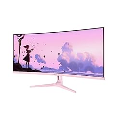 Arozzi Curved Gaming Monitor Nova 34″ VA 165Hz – Ultrawide QHD 1440p Bildschirm mit Adaptive Sync, HDR10 & flimmerfreiem Display – 90 % sRGB – PC & Konsole – Rosa