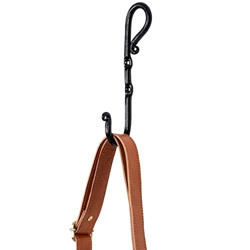 Hell Blues Hb 4-Pack Vintage Single Hook Decorative Wrought Iron Wall Mounted Hooks, Farmhouse Decor Wall Hook For Coats, Bags, Hats, Towels And More [7.5" Inch] #TOP1