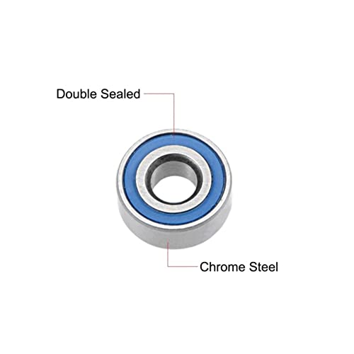 Roulement à billes MR104ZZ ABEC-5 de 4x10x4 mm pour micro-moteurs
