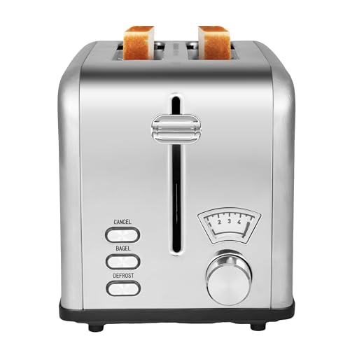Simple Deluxe 2-Slice Toaster for Bagel, 5 Browning Setting and 3...