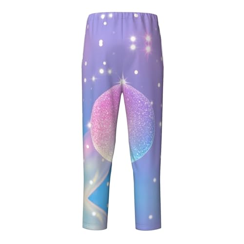 Pajama Pants Pajama Bottoms with Elastic Waistband Sleepwear Lounge PantsBall Colorful Glitter2