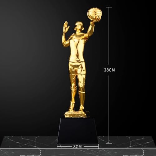 Trophée Volleyball personnalisé - Récompense match résine 28cm