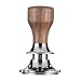 Produktbild Baoblaze 58,5mm Espresso Tamper Fit für 58mm-Kaffee Tamper Flache Edelstahl Basis-Einstellbare Tiefe Kaffee Pulver Hammer Drücken - Nussbaum