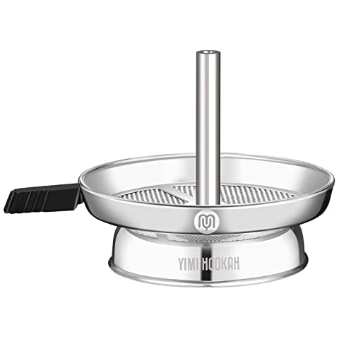 Yimi Hookah® Chimney Bowl Stainless Steel Shisha Charcoal Holder Bowl HMD Hookah Heat Management System Cover