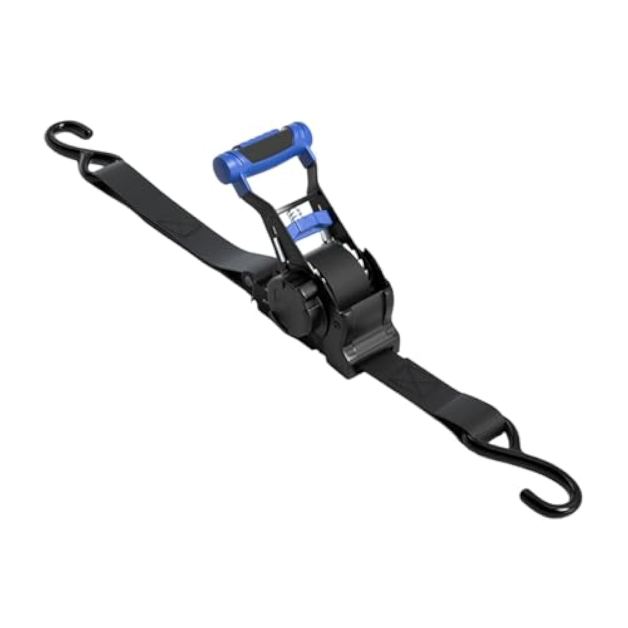 Retractable Ratchet Strap for Truck, Blue Tie Down