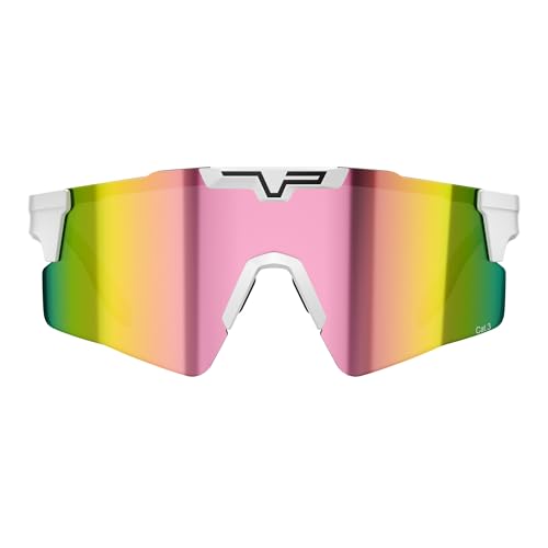 KAPVOE Polarized Sunglasses for Men Women, UV400 Shield Style Sunglasses, Lightweight TR90 Frame, Adjustable Temples for Driving Beach Travel