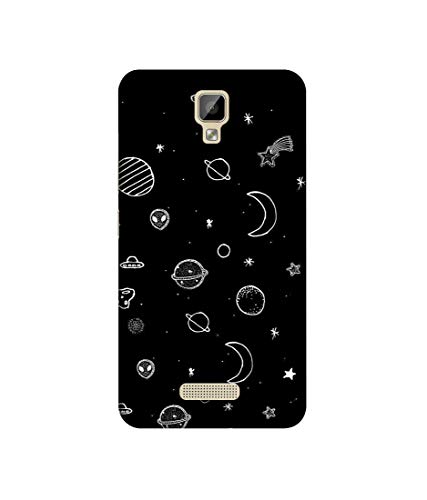 Image of Amazon Brand - Solimo Designer Solar System UV Printed Soft Back Case Mobile Cover for Gionee P7
