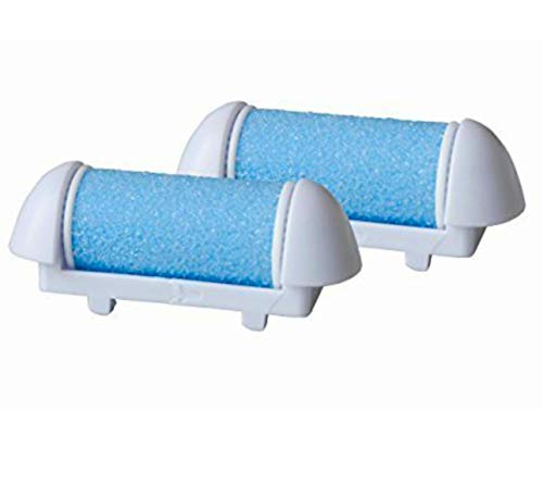 Nature Tech Pedicure Refills callus remover Replacement Roller Heads,Mineral Stone Grinding Rollers Callus Shavers-Pack of 2 (Blue) Does NOT Fit Pad Egg Device