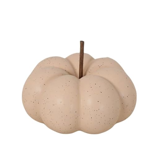 CCUUHJ Halloween Decorations Indoor, Ceramic Pumpkin Decor, Pumpkins for Fall Autumn Thanksgiving Home Decor,3.4X3.4X2.75INCH (Pink)