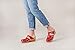 Troentorp Clogs, Mary Jane Bastad Slip On Closed Toe Sandals Leather Womens Non Slip Swedish Wooden Clogs Red US 9 (EU 39)