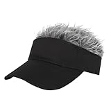 Gorra ajustable con peluca, gorra de béisbol de moda para hombre y mujer, visera para el pelo, sombrero de los años 20, sombrero extra grande para mujer, sombreros de invierno para mujer, gorro de