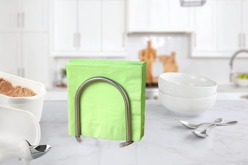 Fitwell Home Products FW423 Fitwell Napkin Holder, Metal Napkin For Kitchen Dining Table, Napkin Dispenser, Table Napkins Holder, Countertop Napkin Storage, Contemporary Upright Holder, Modern Din thumb #4