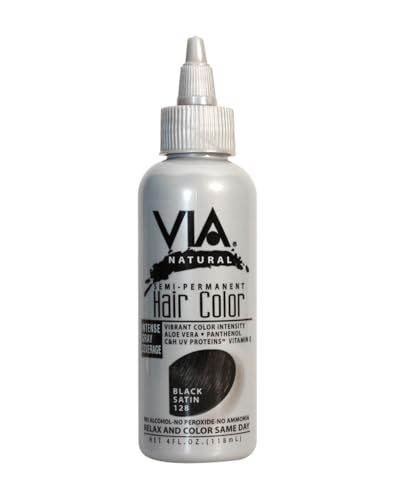 Via Hair Color-Black 4 oz.