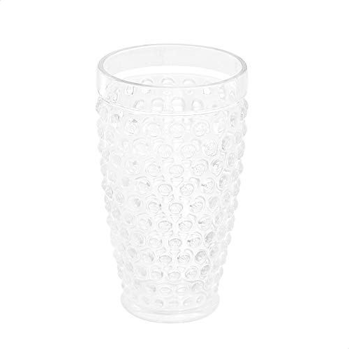 Amazon Basics Tritan Hobnail Texture Highball Glasses - 18-Ounce, Set Of 4(Plastic Material) #TOP1