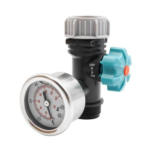 ZONADAH Adjustable Water Pressure Regulator Valve 3/4 Inch Water Pressure Regulator with Pressure Gauge Garden Irrigation Controller for Outdoor Greenhouse - Image 3