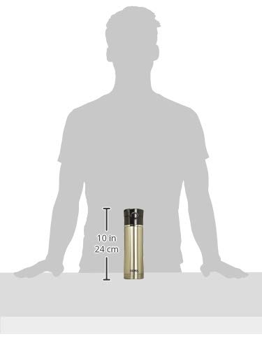 Thermos Bottiglia, Acciaio Inox, Nero, 16oz