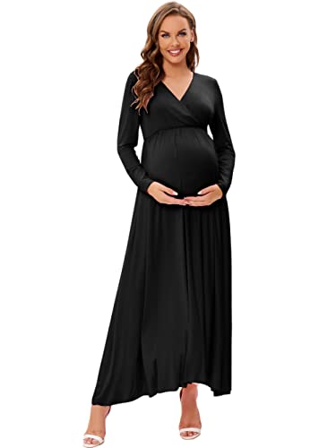 Robe de maternité longue de séance photo pour mariage et fête prénatale