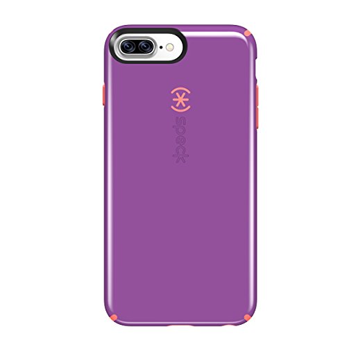 Speck Products 79241-5457 CandyShell Cell Phone Case for iPhone 7 Plus - Revolution Purple/Warning Orange