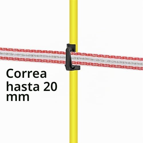 VOSS.farming 40x Poste de Fibra de Vidrio para Pastor eléctrico Ovalado, Largo 155cm, Punta Extra Larga